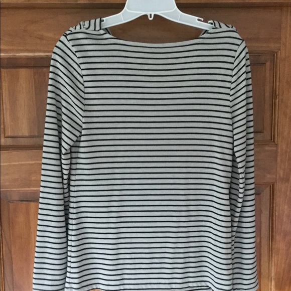 Ann Taylor striped cowl neck knit top. - Picture 2 of 5